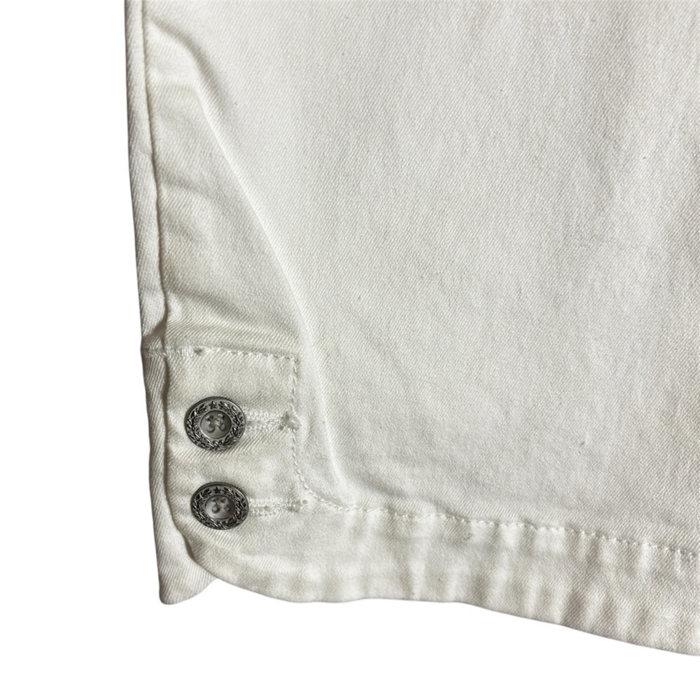 Levi Strauss 512 White Denim Capri Slimming Pants Size 8 - Picture 6 of 9